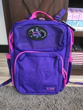 Wolfpak Batgirl Purple Backpack with Pink Trim 10LITER NWT!